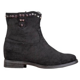 Ideal Shoes Tople kaubojske čizme s mlaznicama crno