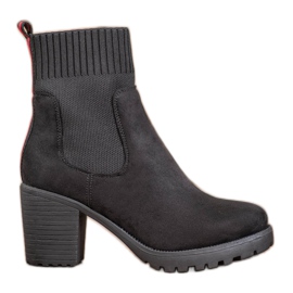 Erynn Klizne čizme Chelsea na post crna