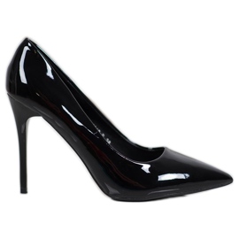 SHELOVET Lakirane pumpe crna