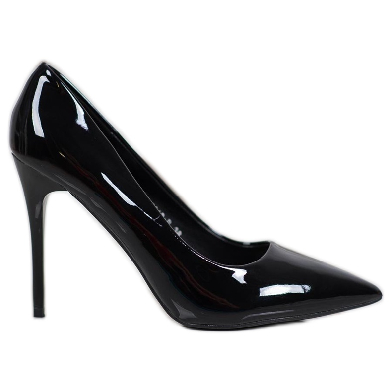 SHELOVET Lakirane pumpe crno