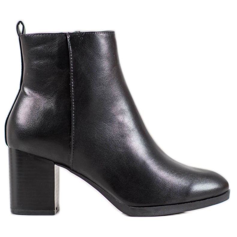 Weide Udobne čizme na post crno