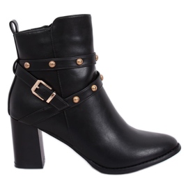 Crne čizme s visokim potpeticama 7968-GA Crne crna