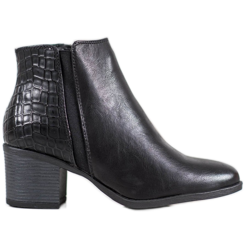 Super Me Tople čizme sa zmijskim printom crno