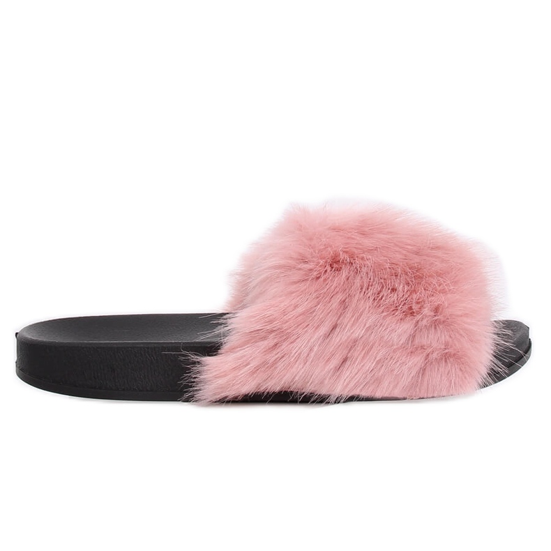 Ružičaste papuče s krznom CK107P Pink ružičasta