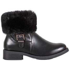 SHELOVET Radnici s krznom crna