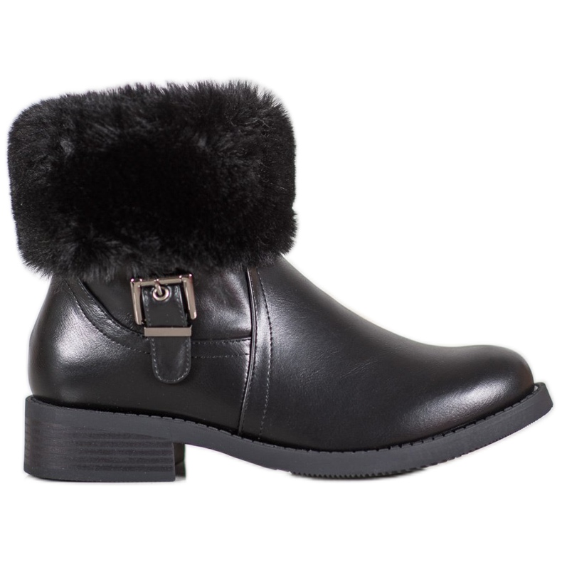 SHELOVET Radnici s krznom crno