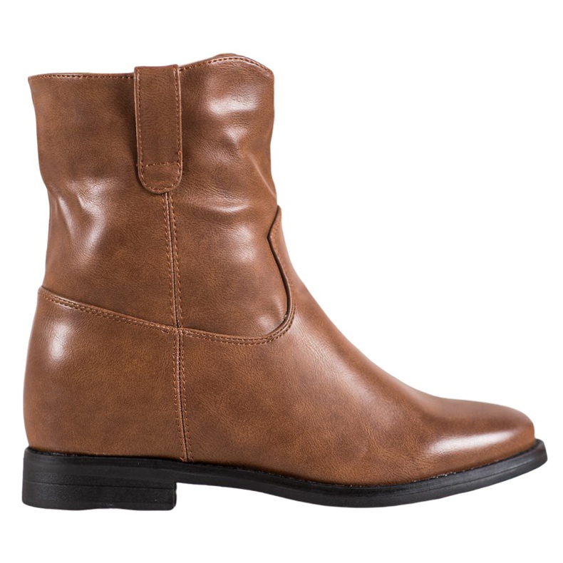 Ideal Shoes Kaubojske čizme s eko kožom smeđa