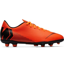 Nike Mercurial Vapor 12 Club Mg Jr AH7350-810 nogometne cipele narančasta narančasta
