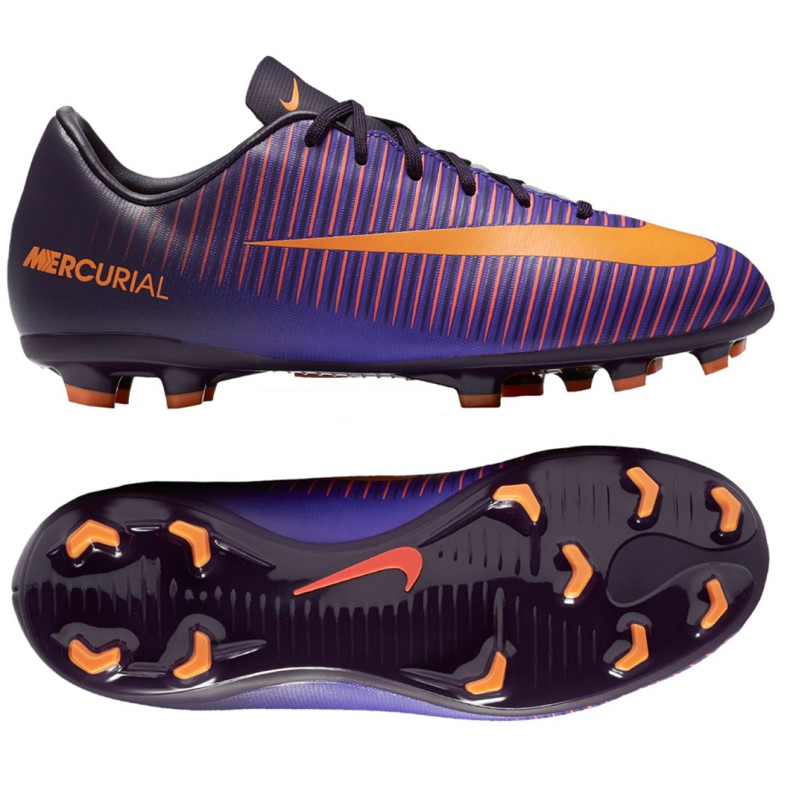 Nike Mercurial Vapor Xi Fg Jr 831945-585 nogometne cipele ljubičasta ljubičasta