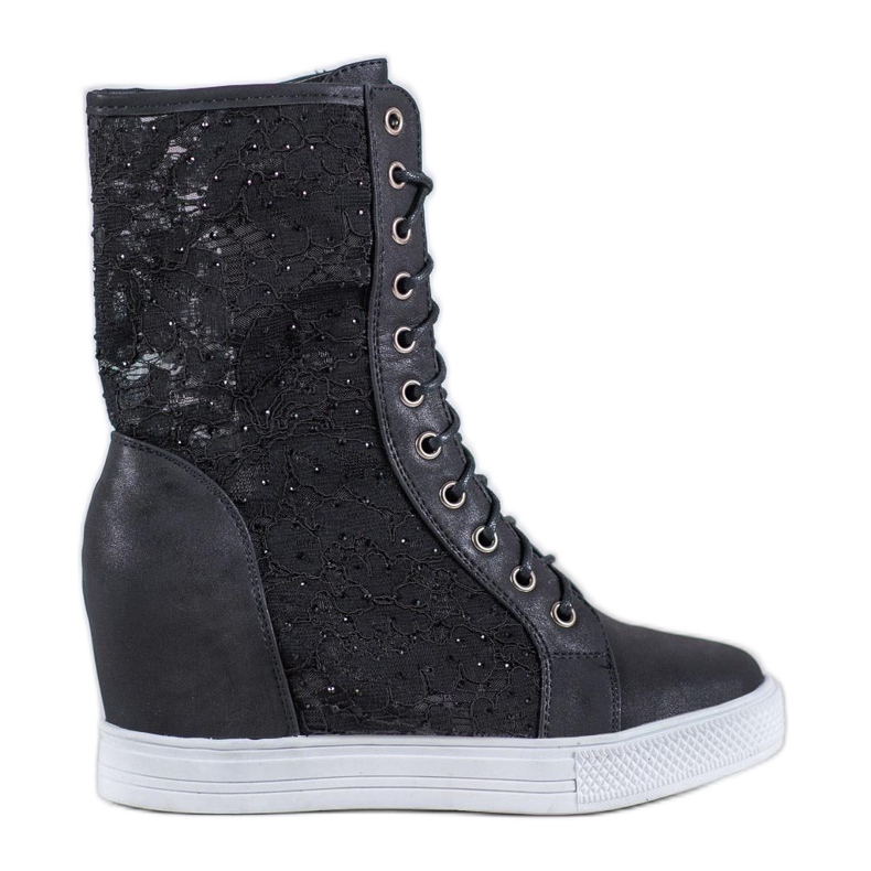 Seastar Ažurne čizme crno