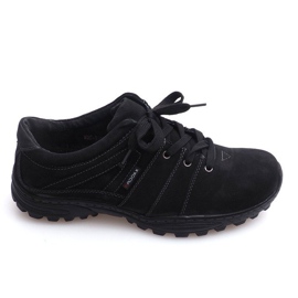 Čizme za planinarenje Kožna Nat 6144 Crna