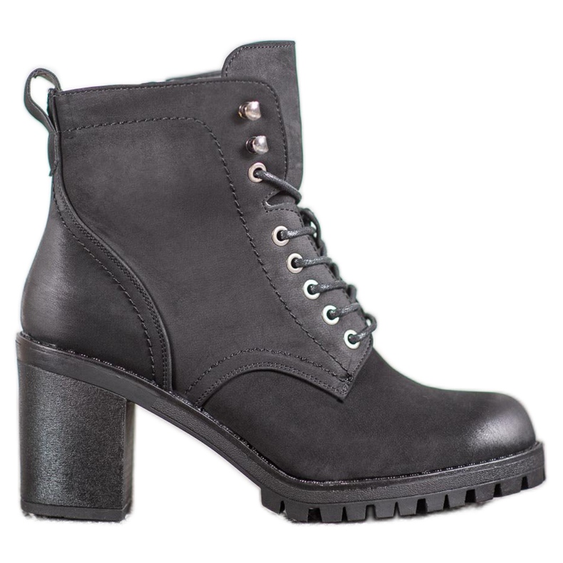 M.Daszyński Čizme na vezicu na postu crno