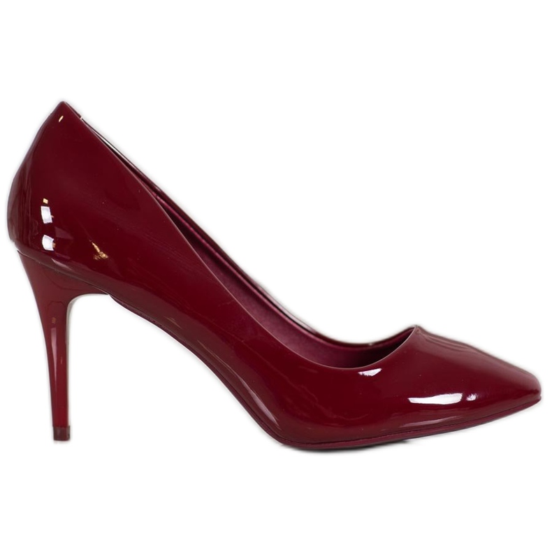 Comer Maroon lakirane štikle crvena raznobojna žuta boja