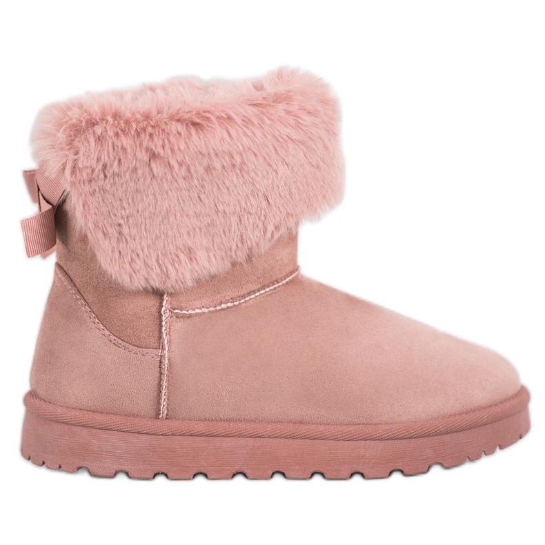 SHELOVET Mukluki sa krznom ružičasta