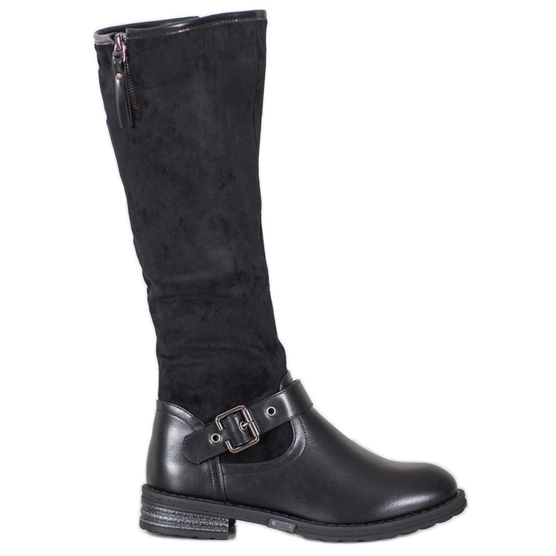 SHELOVET Čizme za jahanje sa kopčom crno