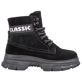 Bella Paris Klasične čizme na platformu crno