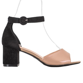 Modne pumpe VINCEZA smeđa crna