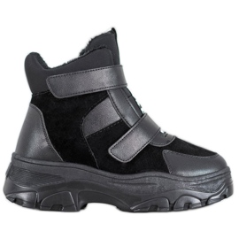 Bona Crne modne čizme crna