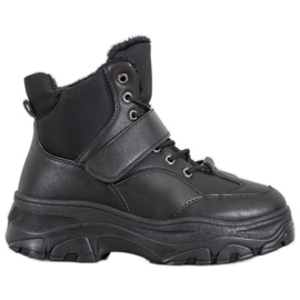 Bona Crne modne čizme crna