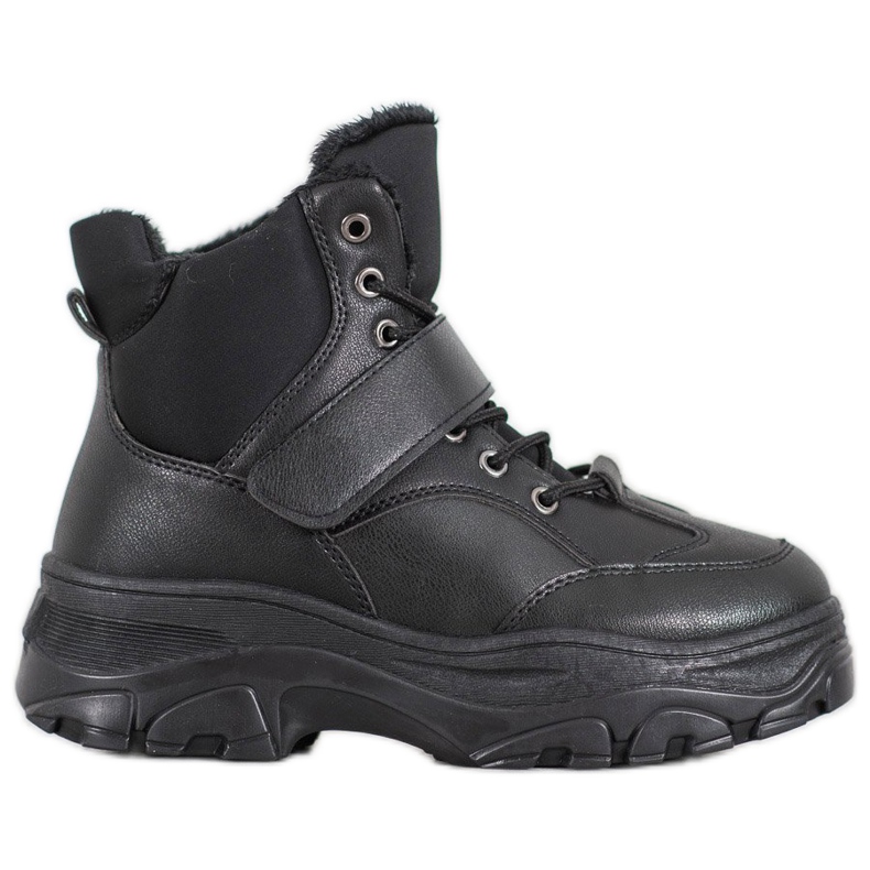 Bona Crne modne čizme crno