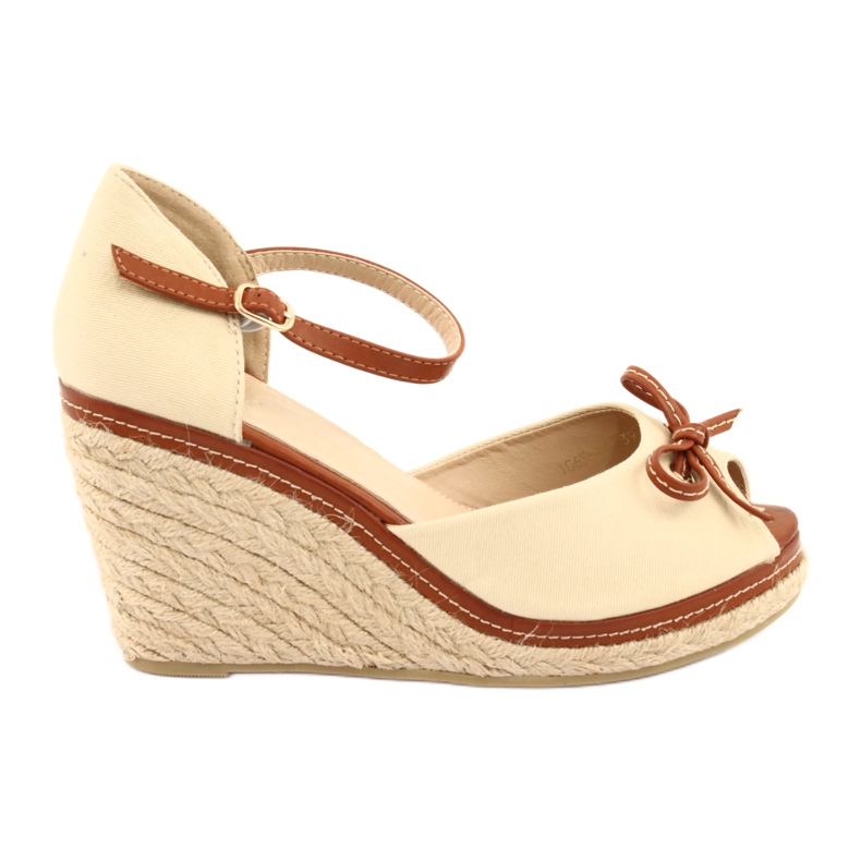 Vices Ženske sandale na klin smeđa