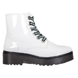 Sergio Leone Bijele cipele na platformi bijela