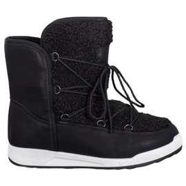 Small Swan Zimske čizme s ovčjom kožom crna