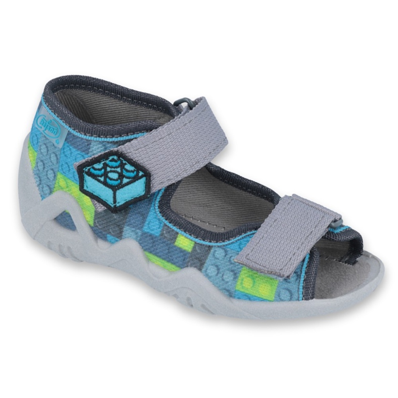 Befado žute dječje cipele 250P093 plava siva raznobojna