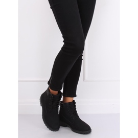 Crne ženske drvene čizme W-3033 Crna II Tip