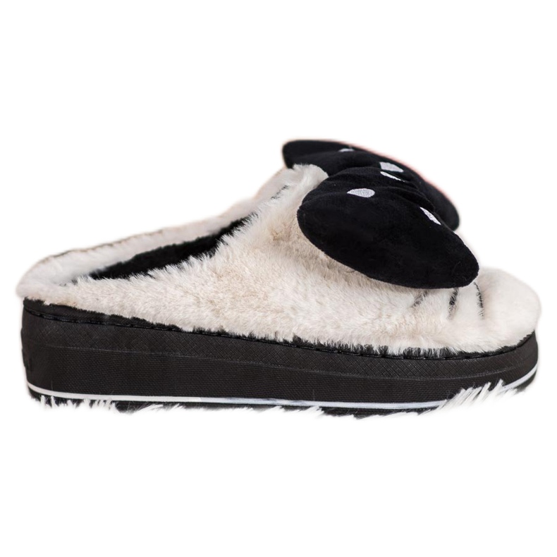 Seastar Papuče na platformi bijela crno