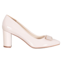 Sergio Leone Elegantne pumpe na stupu smeđa