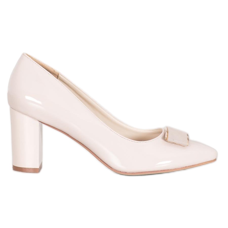 Sergio Leone Elegantne pumpe na stupu smeđa