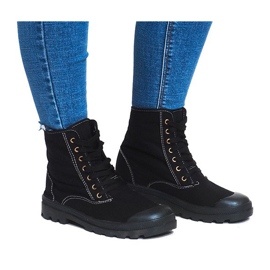 Timberki trapezanske čizme 7-84967 crne crna