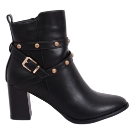 Crne čizme s visokim potpeticama 7968-GA Crne crna