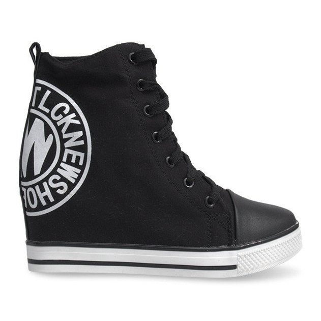 Modne tenisice Tlck crne crno