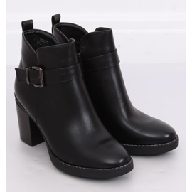 Crne čizme sa širokim potpeticama BM-9078 Crne crna