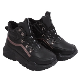 Crne sportske cipele s visokim gležnjem B0012-SP Crna