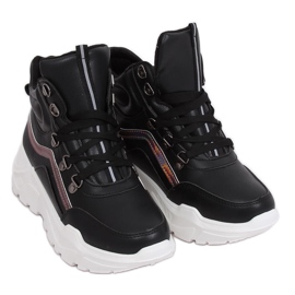 Crne sportske cipele s visokim gležnjem RB-3348 Crna