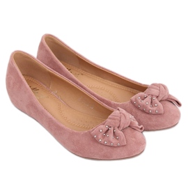 Ružičaste klinaste balerinke FM217-13 Ružičaste ružičasta