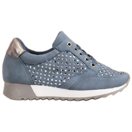 Kylie Ažurne cipele na platformi plava