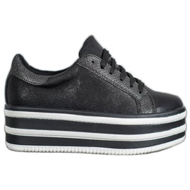 Seastar Tenisice na modnoj platformi crno