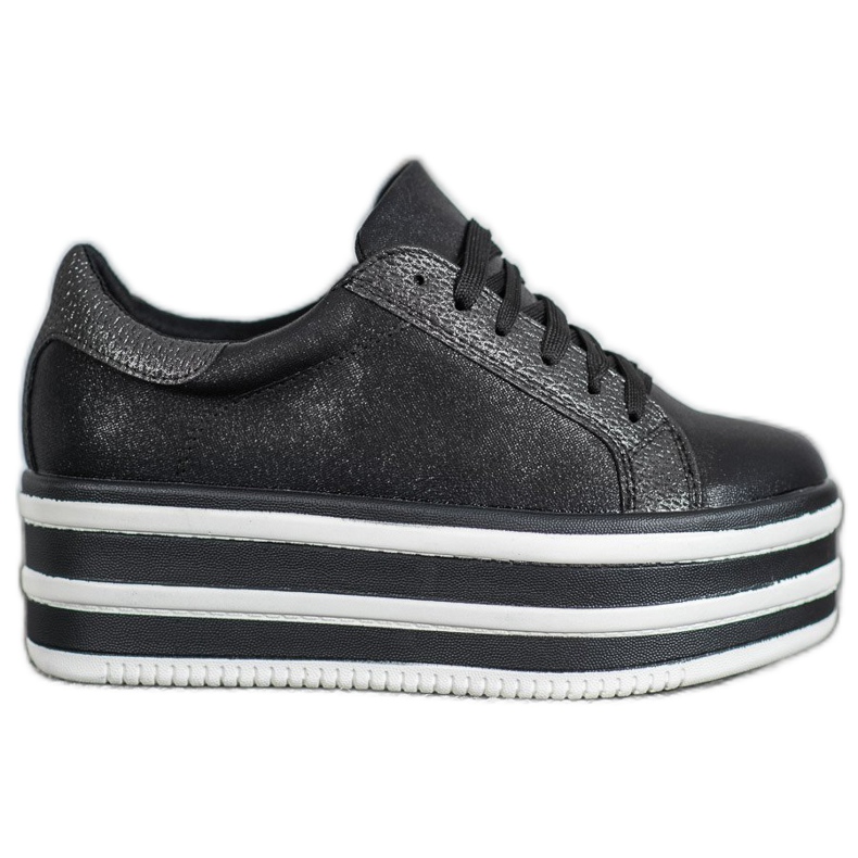 Seastar Tenisice na modnoj platformi crno