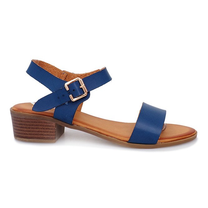 Victorville plave sandale na visoku petu plava