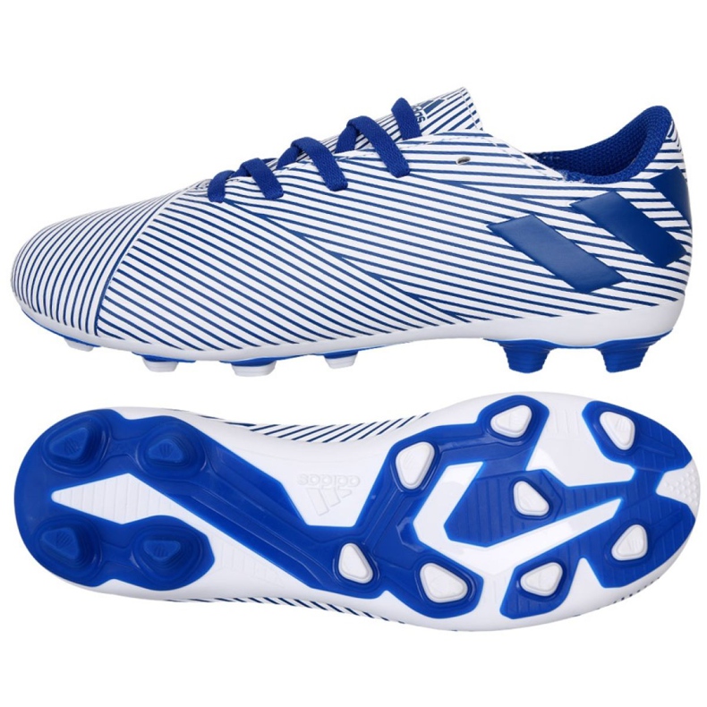 Kopačke adidas Nemeziz 19.4 FxG Jr EF1740 raznobojna bijela