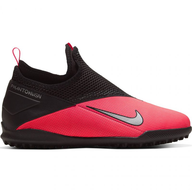 Nike Phantom Vsn 2 Academy Df Tf Jr CD4078 606 nogometne cipele crvena naranče i crvene