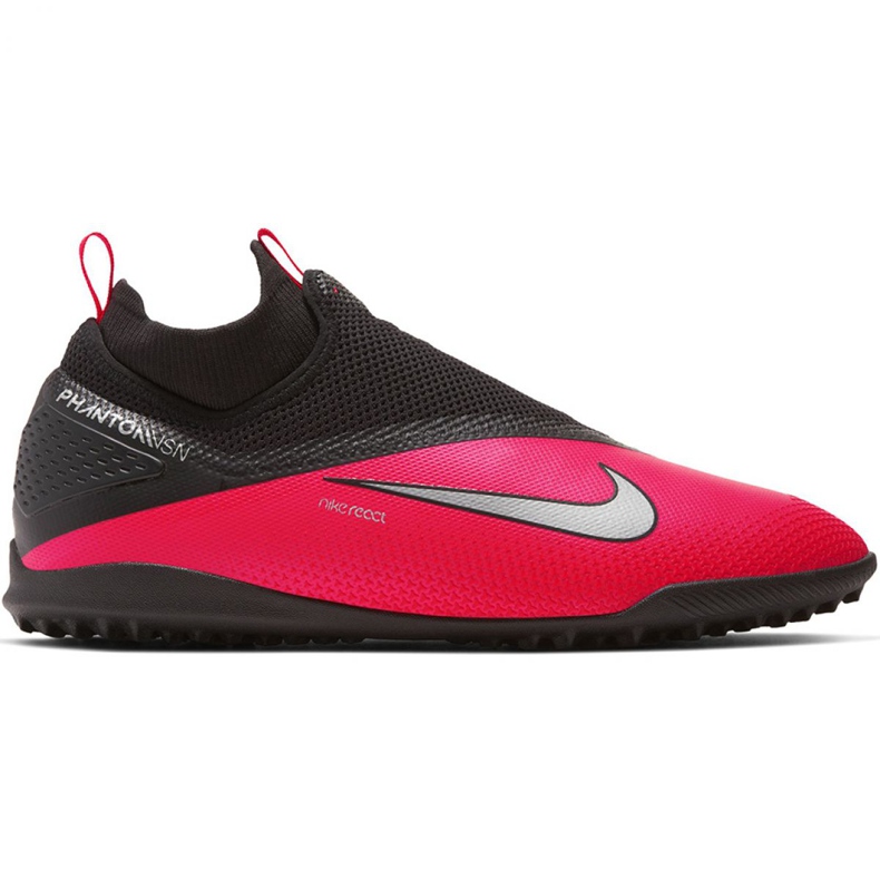 Nike React Phantom Vsn 2 Pro Df Tf M CD4174-606 nogometne cipele crvena crvena