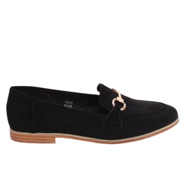 Crne Ženske crne mokasine T355P Crne crna