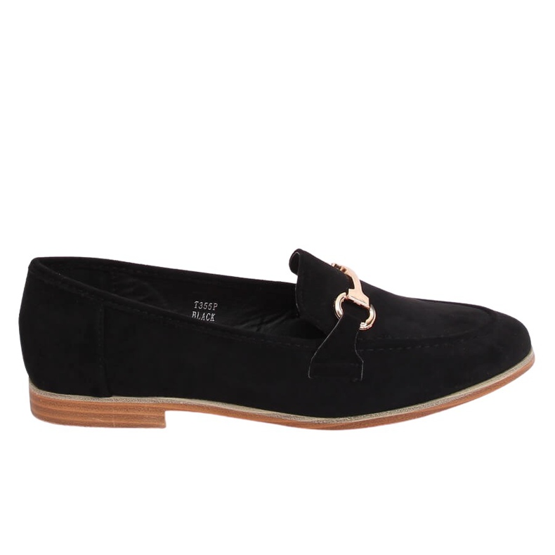 Crne Ženske crne mokasine T355P Crne crno