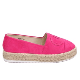 Fuchsia espadrile T341P Fushia ružičasta