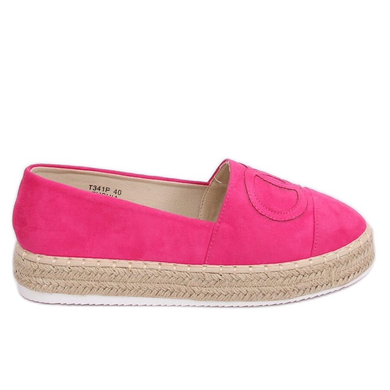 Fuchsia espadrile T341P Fushia ružičasta